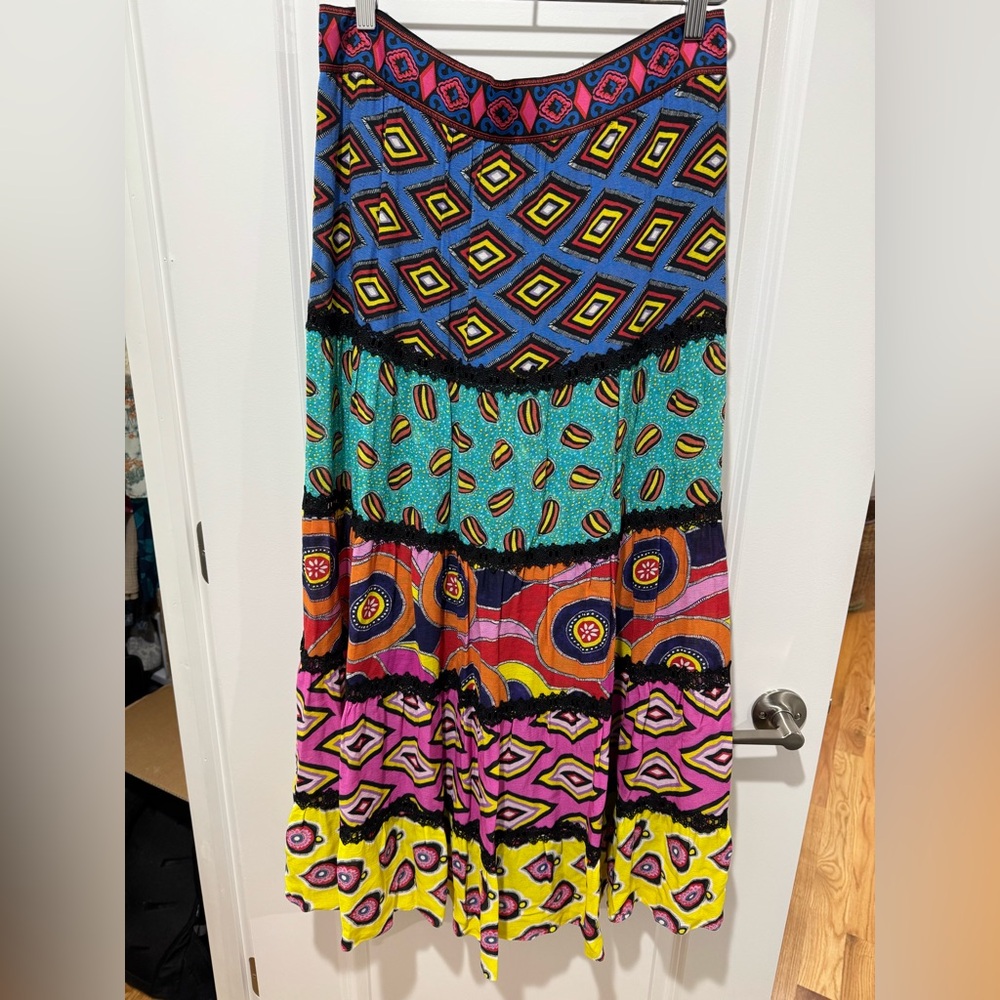 Alice + Olivia x Carla Kranendonk Carla Tiered Maxi Skirt size 8